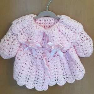 Hand Knitted Baby sweater/light jacket